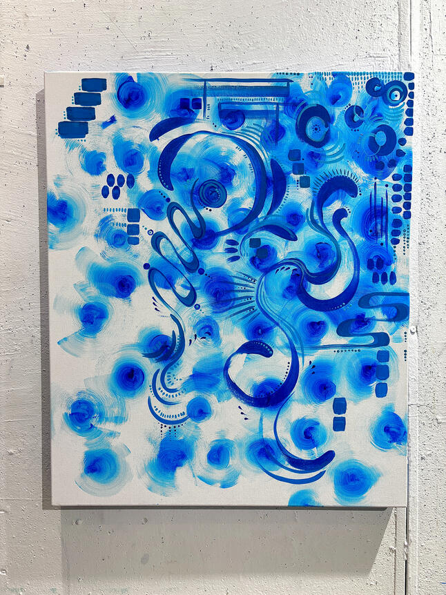 Abstract Plaine Air painting